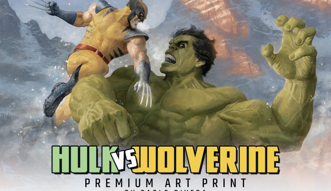 Hulk vs. Wolverine Premium Art Print by Sideshow Collectibles
